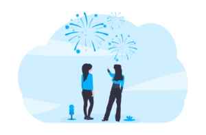 vonkjes die op de loopbaan van de leerling ontstoken worden